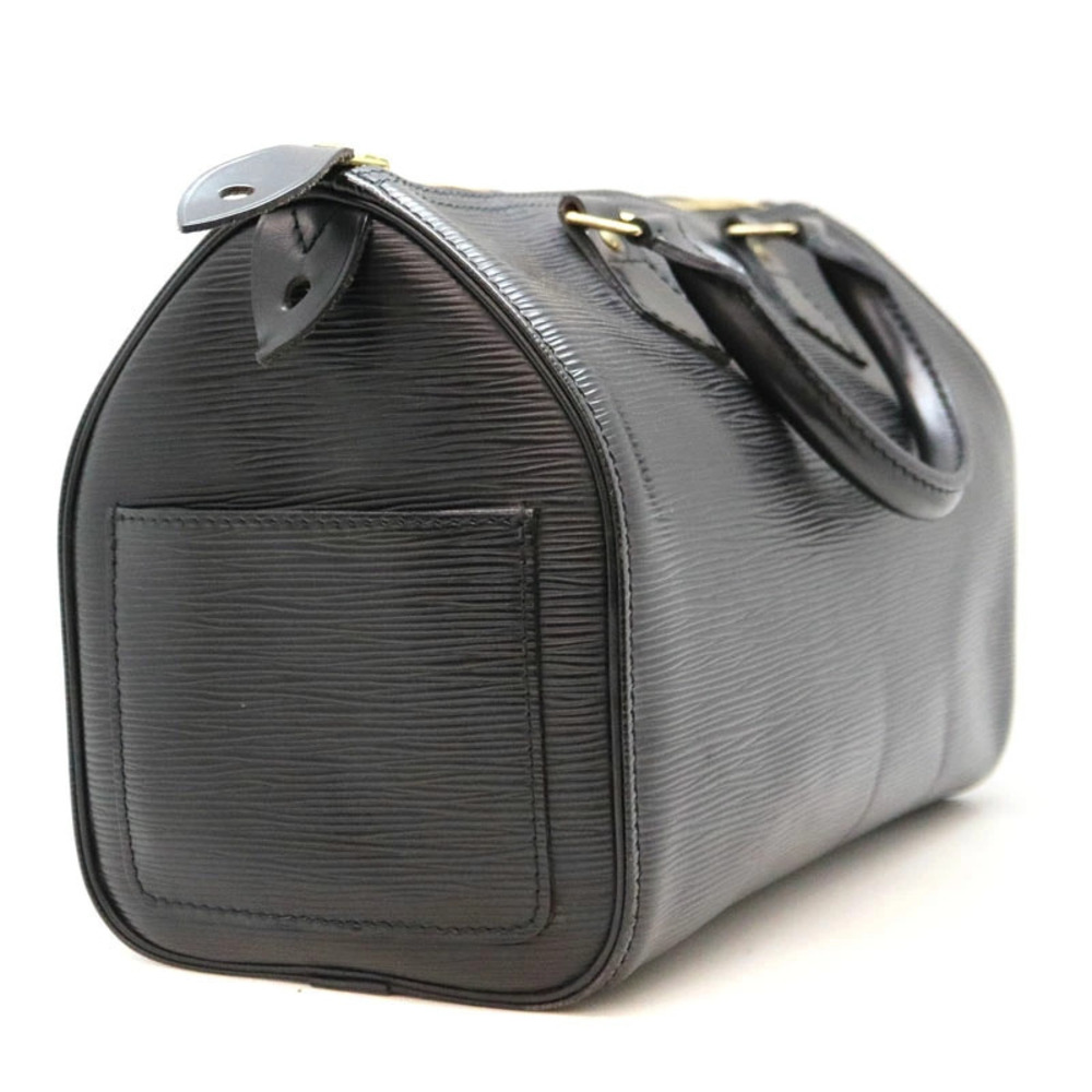 Louis Vuitton Leather Handbag Epi Bag Boston Black Noir Speedy - Picture 3 of 6